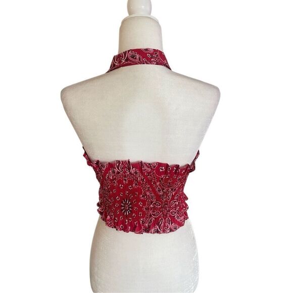 Girl Tribe Red Bandana Halter Top – Child’s Size (Fits XS) - Picture 2 of 5